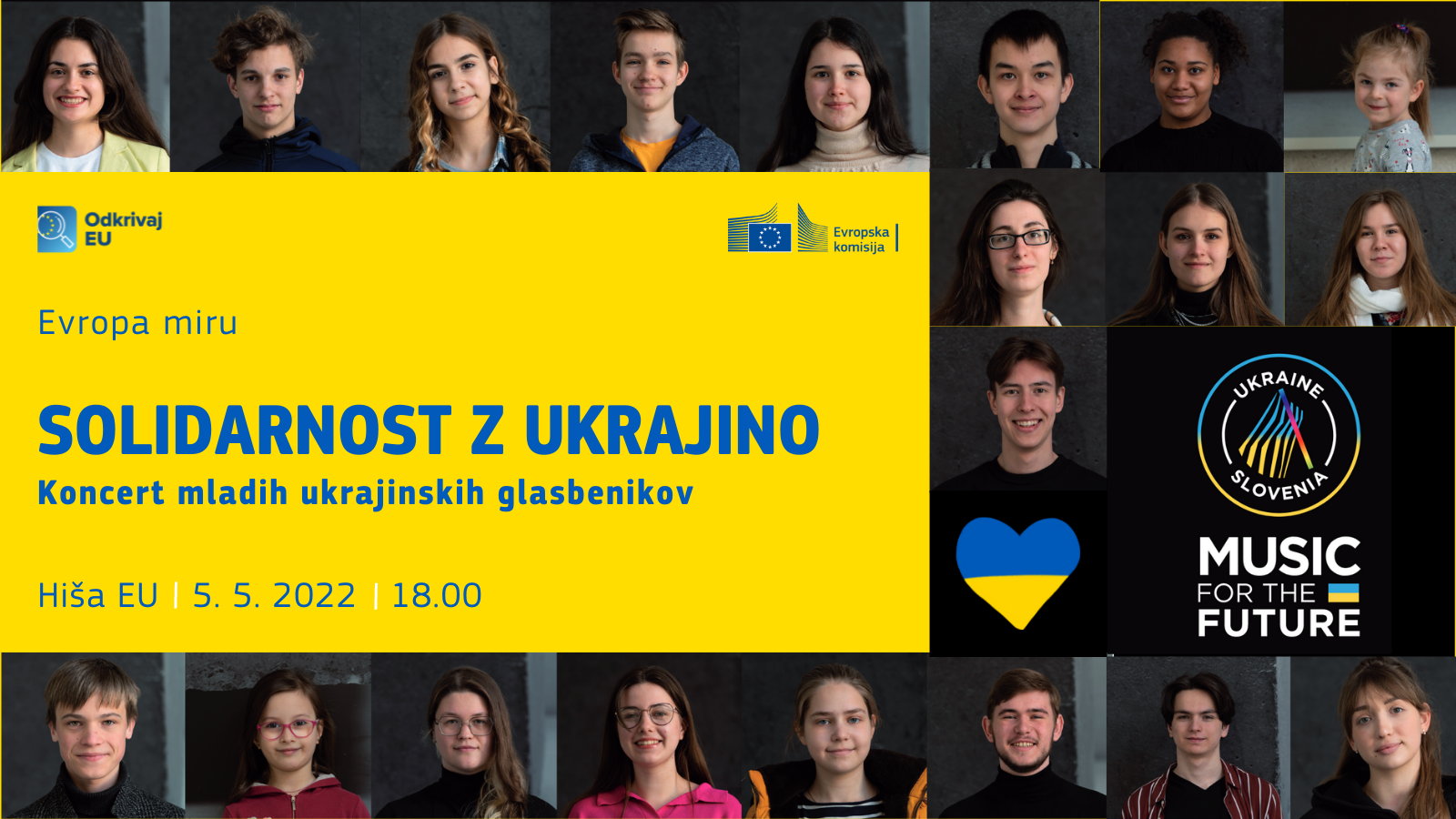 Hiša EU - koncert mladih Ukrajincev