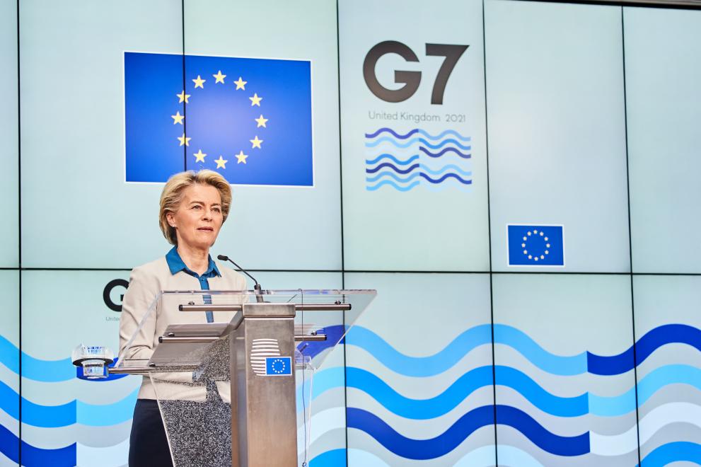 Press conference by Ursula von der Leyen, President of the European Commission, and Charles Michel, President of the European Council, ahead of the G20 Summit, ahead of the G7 Summit in Carbis Bay, United-Kingdom