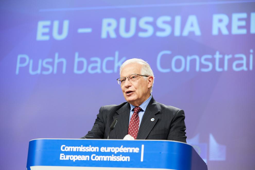 Press conference of Josep Borrell Fontelles, Vice-President of the European Commission, on the Communication of the way forward in EU-Russia relations