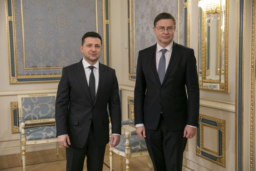 Visit of Valdis Dombrovskis, Executive Vice-President of the European Commission, to Ukraine