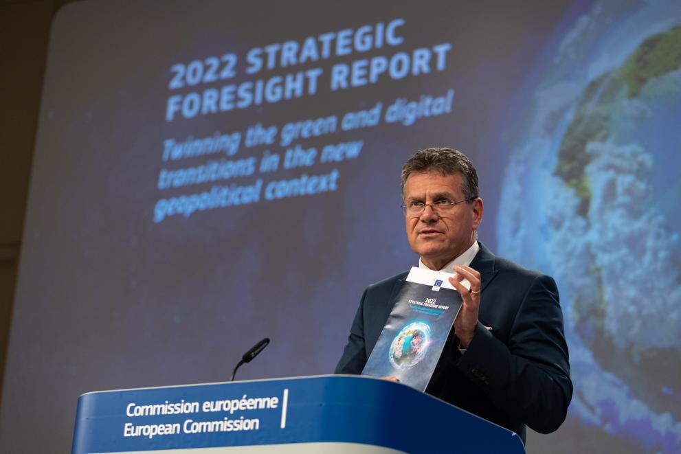 Read-out of the weekly meeting of the von der Leyen Commission by Maroš Šefčovič, Vice-President of the European Commission, on the 2022 Strategic Foresight Report