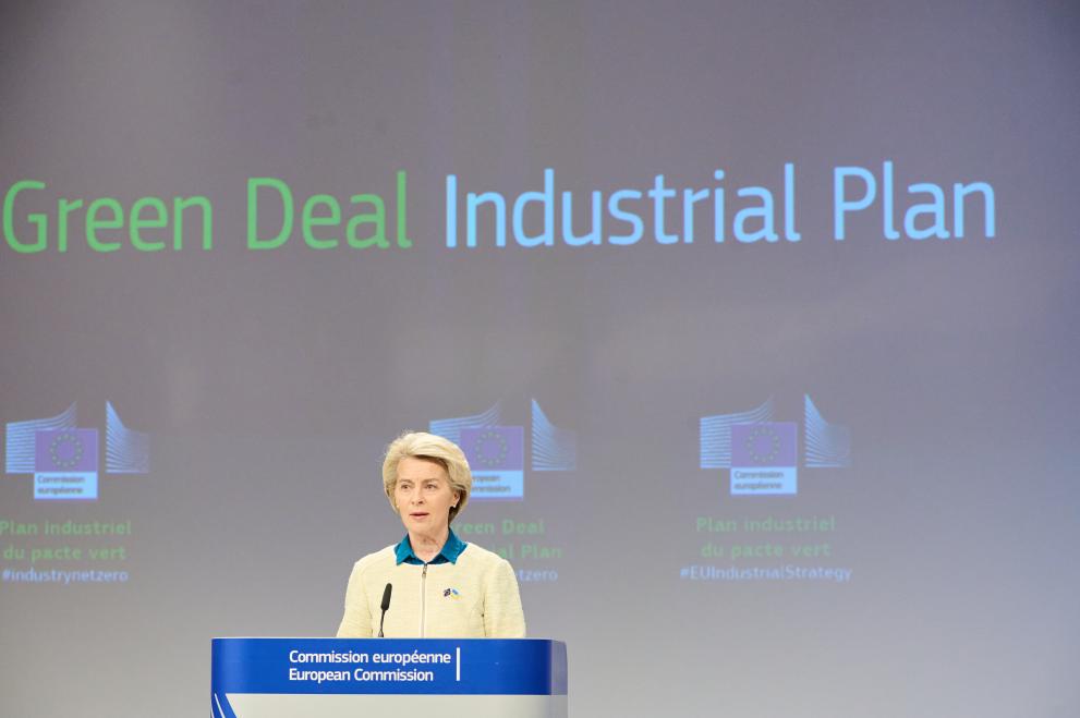 Read-out of the weekly meeting of the von der Leyen Commission by Ursula von der Leyen, President of the European Commission, on the Green Deal Industrial Plan