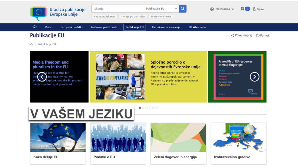 Urad za publikacije EU - v slovenščini