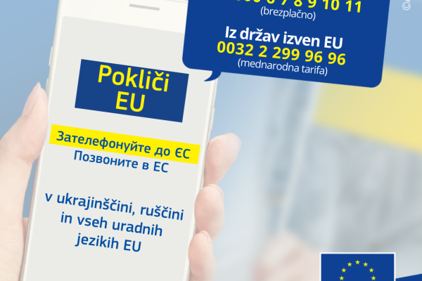 Europe Direct klicni center tudi v ukrajinščini in ruščini