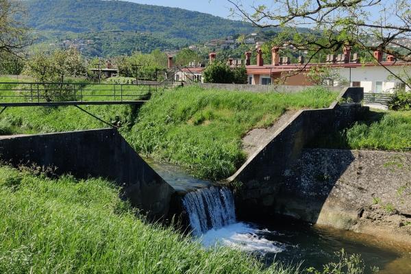 Projekt Zmanjševanje poplavne ogroženosti - Izboljšanje poplavnih razmer na povodju Badaševice (Foto: vodna ovira na povodju Badaševice)